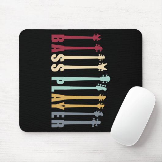 Bass Player Mousepad (Mit Mouse)