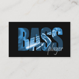 Bass Player Musician Business Card Visitenkarte