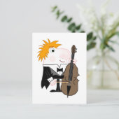 Bass Player Postkarte (Stehend Vorderseite)