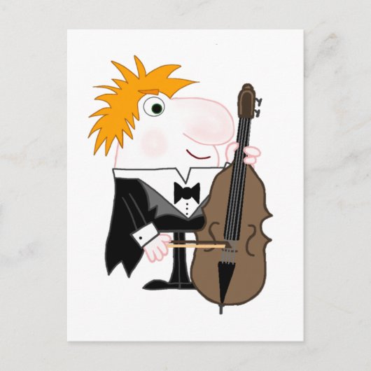 Bass Player Postkarte (Vorderseite)