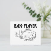 Bass Player Postkarte (Stehend Vorderseite)