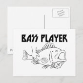 Bass Player Postkarte (Vorne/Hinten)