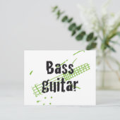 Bass-Player Postkarte (Stehend Vorderseite)