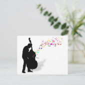 Bass Player Postkarte (Stehend Vorderseite)