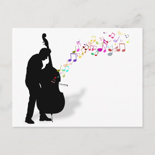 Bass Player Postkarte (Vorderseite)