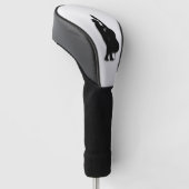 Bass Player Silver Golf Headcover (angewinkelt)