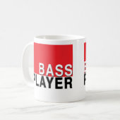 Bass Player-Tasse Kaffeetasse (Vorderseite Links)