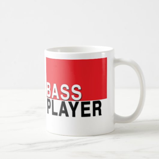 Bass Player-Tasse Kaffeetasse (Rechts)