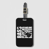 Bass players fingers better gepäckanhänger (Vorderseite Vertikal)