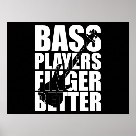 Bass players fingers better poster (Vorne)