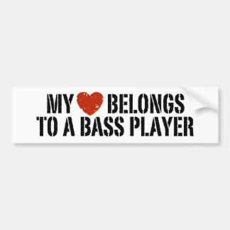 Bass Players Girl Autoaufkleber