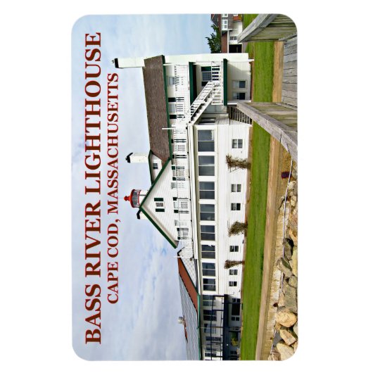 Bass River Lighthouse, Massachusetts Flexi Magnet (Vertikal)