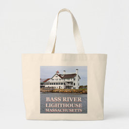Bass River Lighthouse Massachusetts Jumbo Tote Bag Jumbo Stoffbeutel