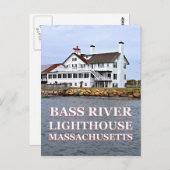 Bass River Lighthouse, Massachusetts Postkarte (Vorne/Hinten)