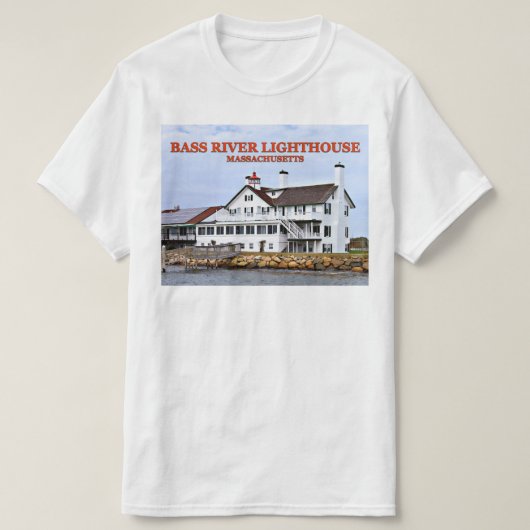 Bass River Lighthouse, Massachusetts T - Shirt (Design vorne)
