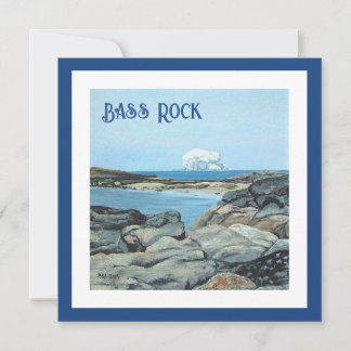 Bass Rock, North Berwick, Schottland, von Pola.B.A Feiertagskarte
