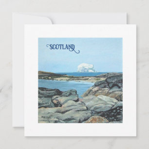 Bass Rock, North Berwick, Schottland, von Pola.B.A Feiertagskarte