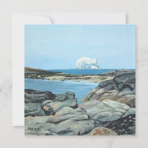 Bass Rock, North Berwick, Scotland Fine Art Feiertagskarte