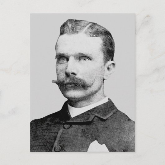 Bass ~ Sam Western Outlaw Train Robber Postkarte (Vorderseite)