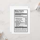 Bass Sängerin "Nutritional Information Label" Karte (Vorderseite/Rückseite Beispiel)