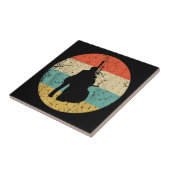 Bass-Shirt aufstehen - Vintage Retro-Musik Fliese (Seite)