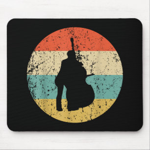 Bass-Shirt aufstehen - Vintage Retro-Musik Mousepad