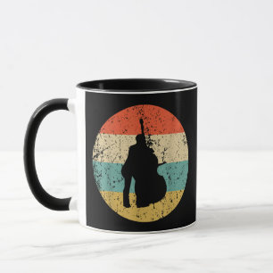Bass-Shirt aufstehen - Vintage Retro-Musik Tasse