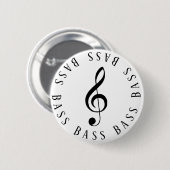 Bass Singer Treble Clef Button (Vorne & Hinten)