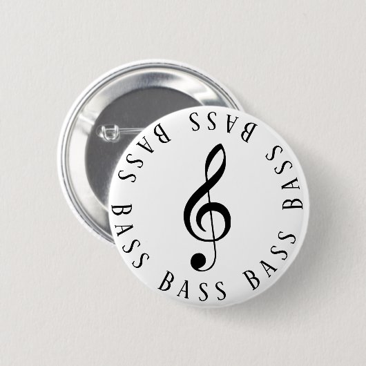 Bass Singer Treble Clef Button (Vorne & Hinten)