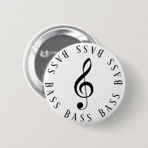 Bass Singer Treble Clef Button