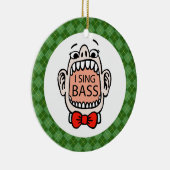 Bass Singer Weihnachtsmusik Ornament (Rechts)