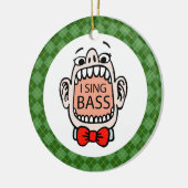 Bass Singer Weihnachtsmusik Ornament (Links)