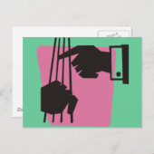 Bass spielen postkarte (Vorne/Hinten)