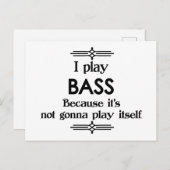 Bass - Spielen Sie sich selbst Funny Deko Music Postkarte (Vorne/Hinten)