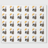 Bass-Spieler Geschenkpapier (Flach)