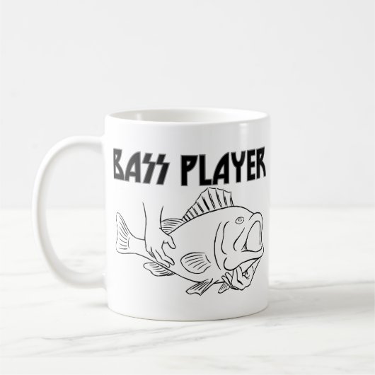Bass-Spieler Kaffeetasse (Links)