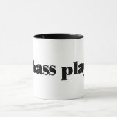 Bass-Spieler mit Bassschlüssel Tasse (Zentrum)