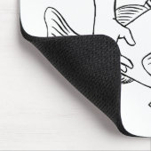 Bass-Spieler Mousepad (Ecke)