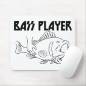 Bass-Spieler Mousepad (Mit Mouse)