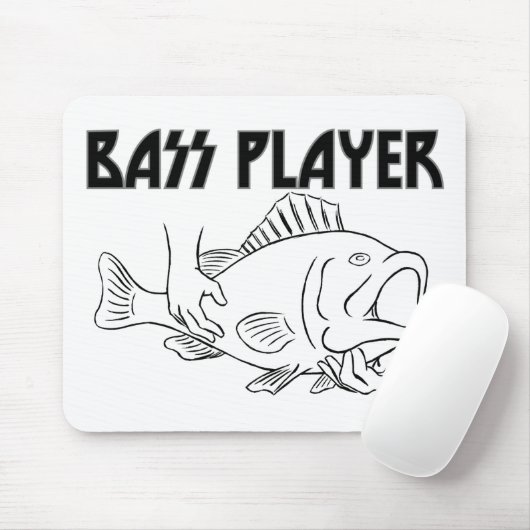 Bass-Spieler Mousepad (Mit Mouse)