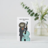Bass-Spieler-Visitenkarte Visitenkarte (Stehend Vorderseite)