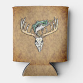 Bass springt über große Hörner Hirschschädel Dosenkühler (Vorderseite)