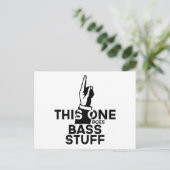 Bass Stuff - Funny Bass Music Postkarte (Stehend Vorderseite)