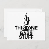 Bass Stuff - Funny Bass Music Postkarte (Vorne/Hinten)