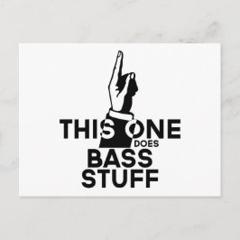 Bass Stuff - Funny Bass Music Postkarte