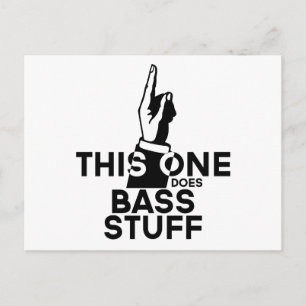 Bass Stuff - Lustige Bass-Musik Postkarte
