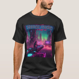 Bass Techno Trance Rave DJ Graphic - Futur Vibes T-Shirt