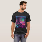 Bass Techno Trance Rave DJ Graphic - Futur Vibes T-Shirt (Vorne ganz)