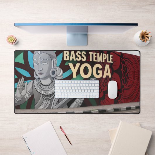 Bass Temple Yoga Desk Mat - Mystic Strings Edition Schreibtischunterlage (Büro 1)