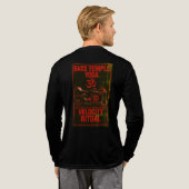 Bass Temple Yoga: Velocity Ritual - Redline Editio Tri-Blend Shirt (Voller Rücken)